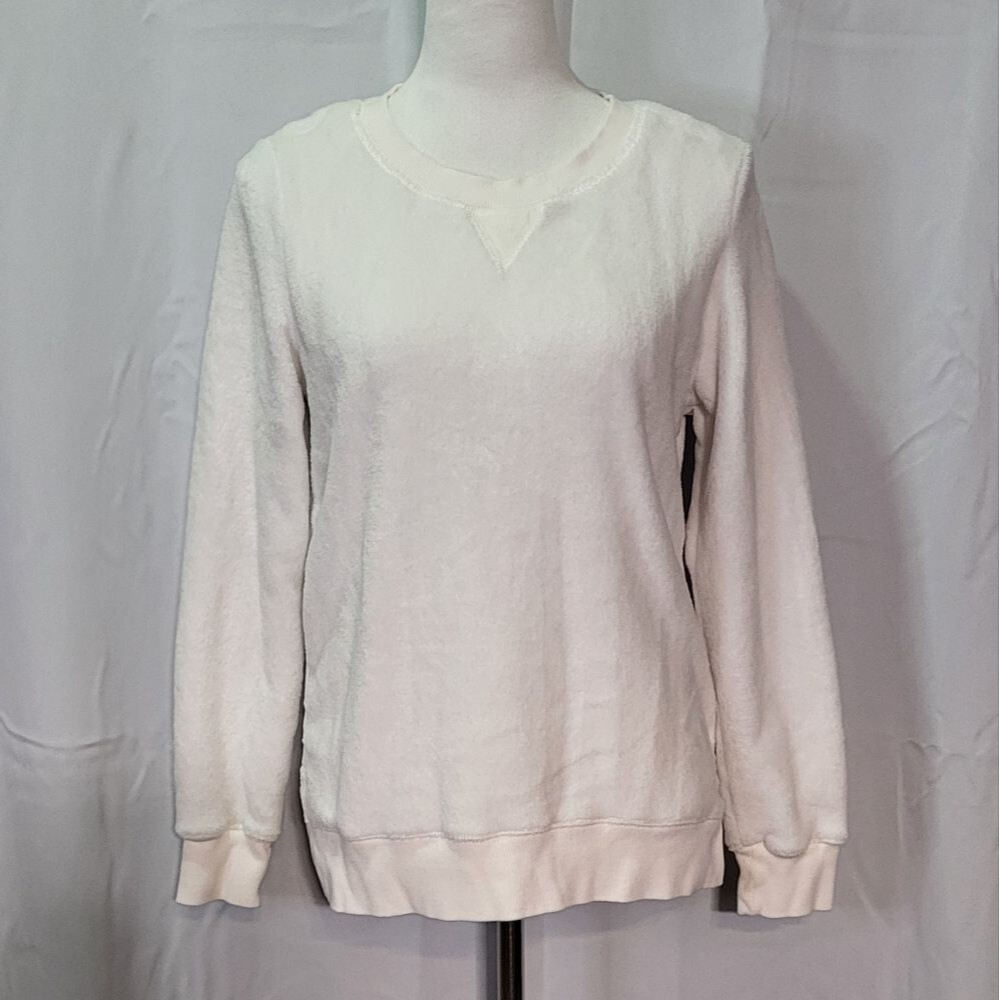 Wondershop Women's Plain White Sleepwear Pullover Sweater Size Small 🐈 - Picture 2 of 12